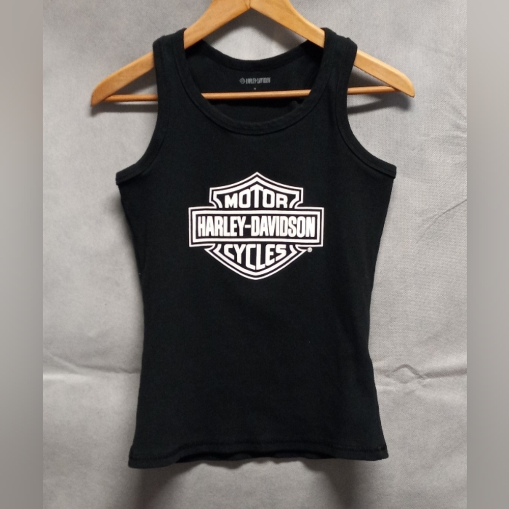 Harley-Davidson Women's Bar & Shield Tank Top - Black - Medium 99034-24DW